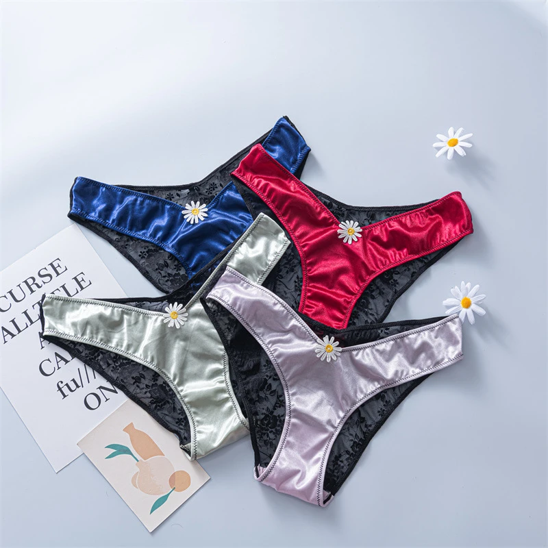 Vrouw Slipje Ondergoed Sexy Kant Dames Daisy Y Hoge Nylon Kleur Dinges Thong| | - AliExpress