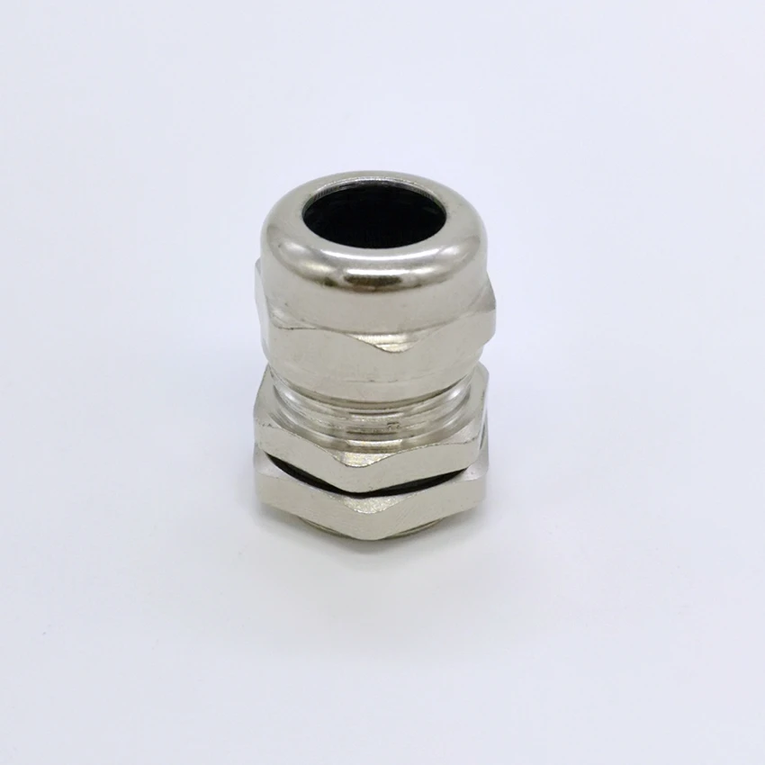 5pcs Cable Gland M10X1 M12x1.5 for 3-3.6mm Cable Zinc Alloy Nickel Plated Connector
