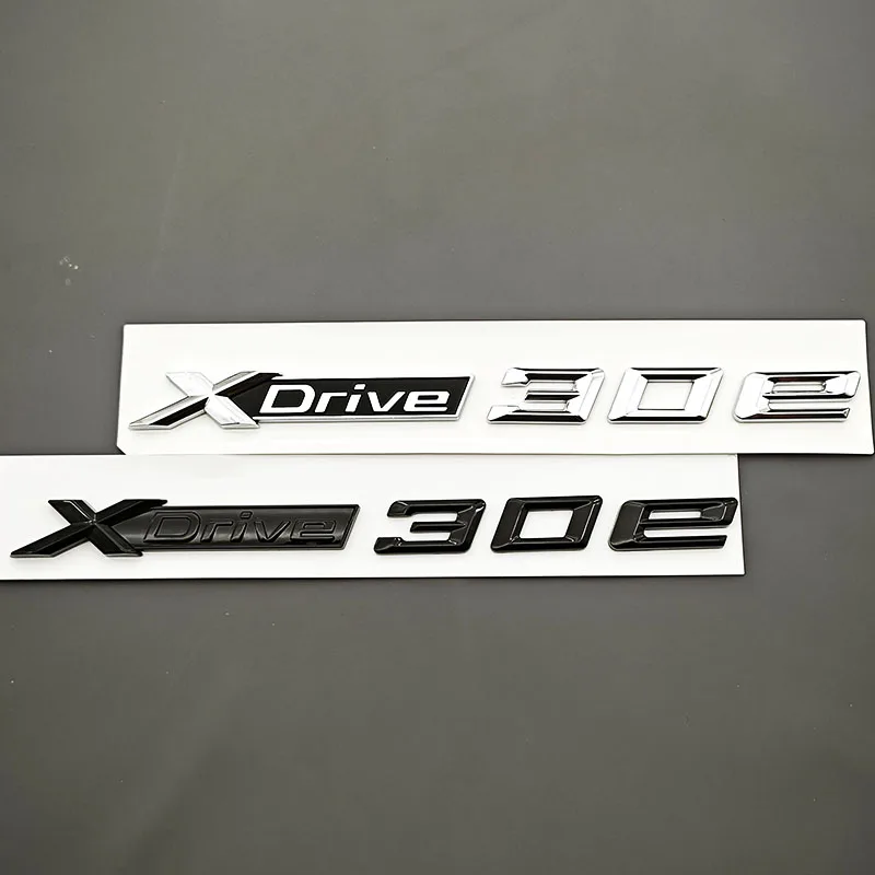 3D ABS 자동차 스타일링 리어 트렁크 배지 사이드 펜더 엠블럼 로고 XDrive 30e XDrive 스티커 BMW X2 X3 G01 F39 외장 액세서리