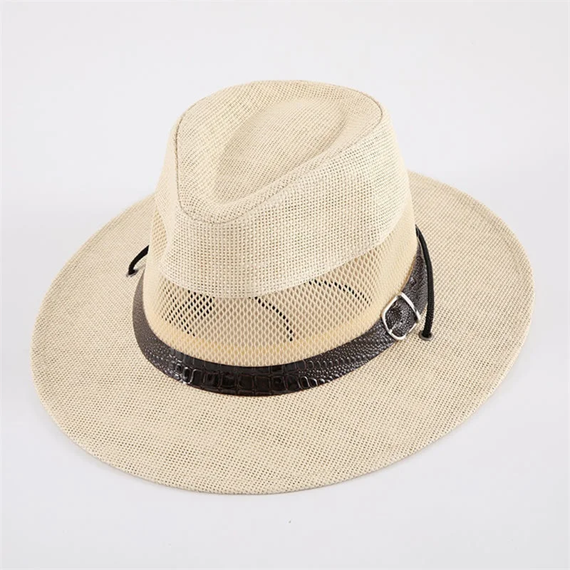 Stylish Unisex Straw Fedora Hat for Summer