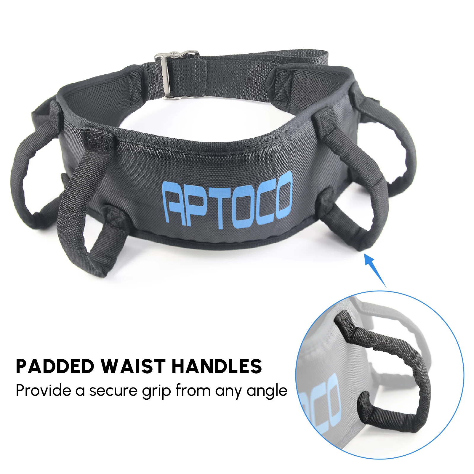 Patient Elderly Transfer Moving Belt Wheelchair Bed Nursing Lift Belt with Handle Auxiliary Shift Reinforcement Belt Medical 3