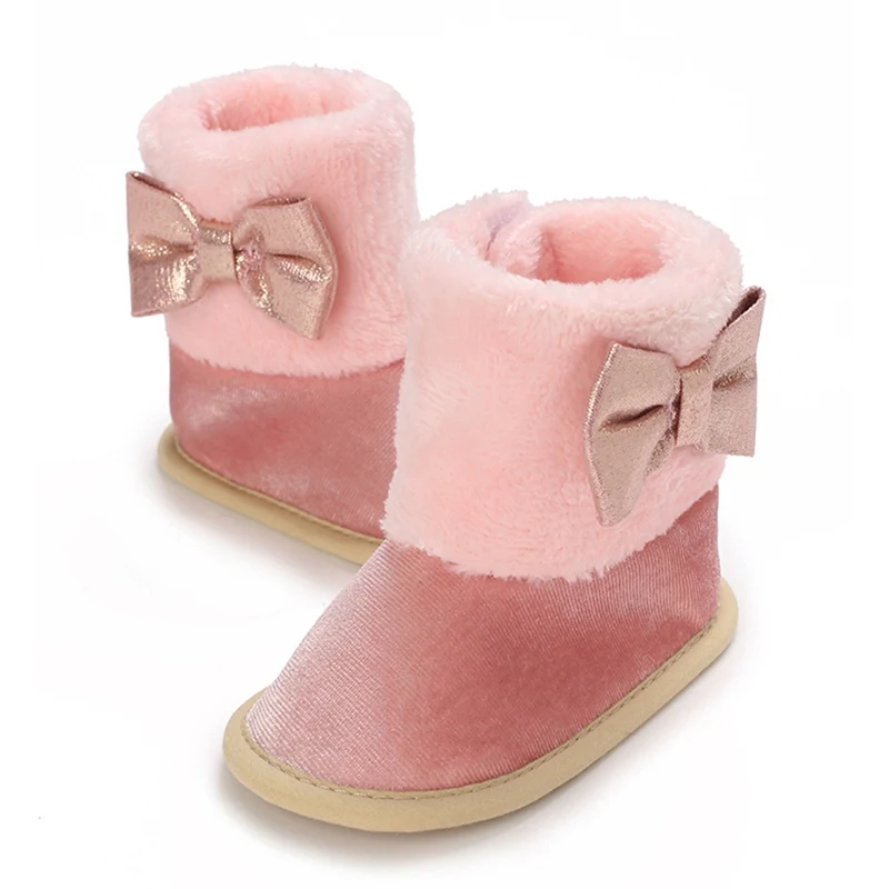 Winter Warm Newborn Baby Cotton Booties Rubber Non-slip Boots  Non-Slip Sole Toddler Boy Girl First Walkers Infant  Shoes Boots 1