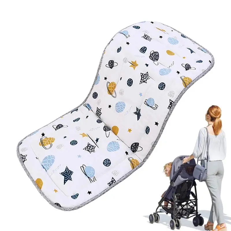

Toddler Pram Liner Cooling Stroller Cushion Reversible Breathable Toddler Car Seat Cushion For Car Seats Strollers High Chairs