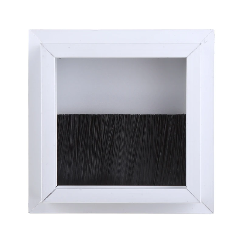 Aluminium Square Rectangle Desk Computer Wire Cable Outlet Insert Hole Cover Table Grommet Hardware