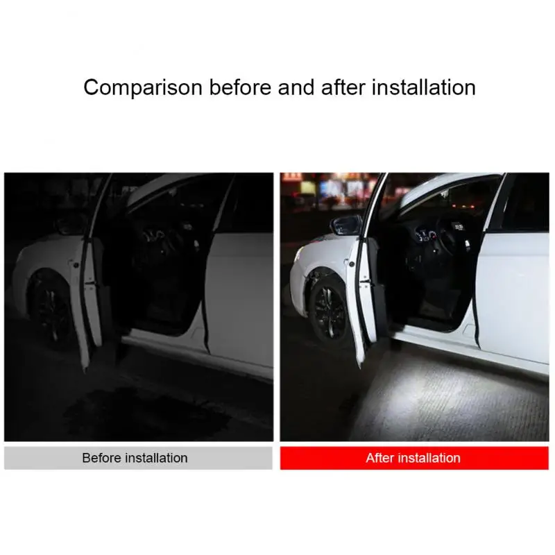 5v LED luce di apertura della portiera dell'auto avvertimento di