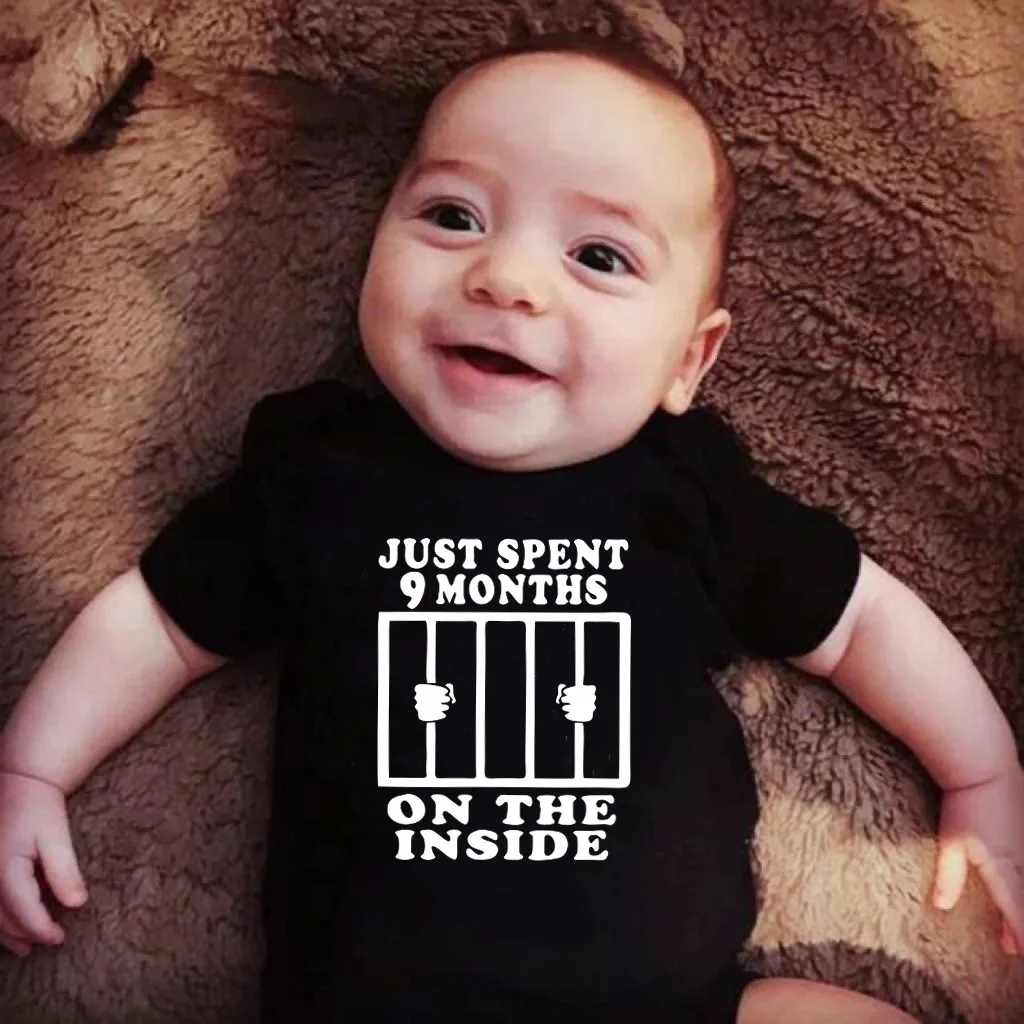 

Funny Popular Newborn Gift Infant Toddler Girl Boy Short Sleeve Letter Print Romper Jumpsuit Outfits Clothes Kids Baby Cute Wear