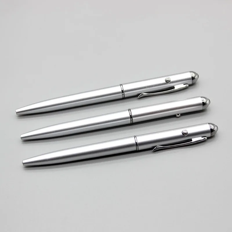 2-in-1 Invisible Ink Pen With LED UV Light Ballpoint Pen Creative UV Light Money Detector Pen UV Ballpoint Pen Office Stationery