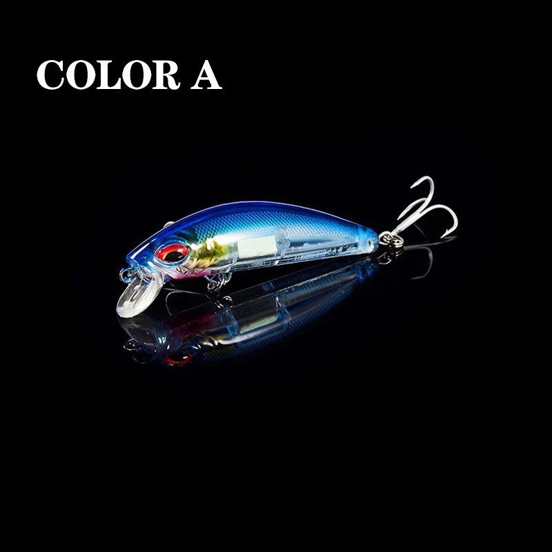 EASYFISH 3D Eyes Luminous Minnow Fishing Lures 7CM 10.4G Jig Sinking  Wobblers Hard Bait Artificial Crankbait Night Fishing Pesca - AliExpress