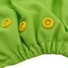 One Set Baby Cloth Diapers Breathable AI2 Diaper Nappy Cover Reusable Soft Minky Solid Color Snaps with 2pcs Inserts 6