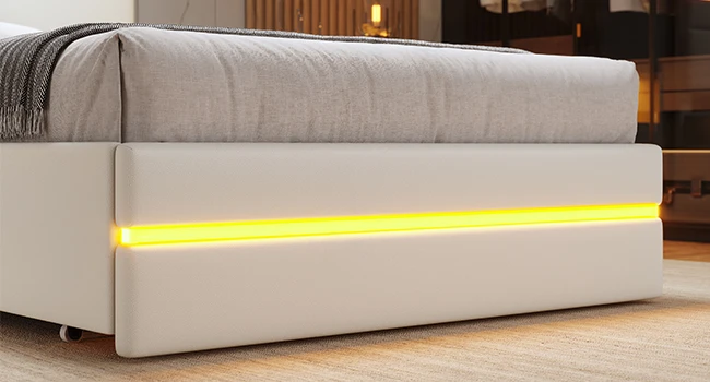 twin size bed frame with headboard