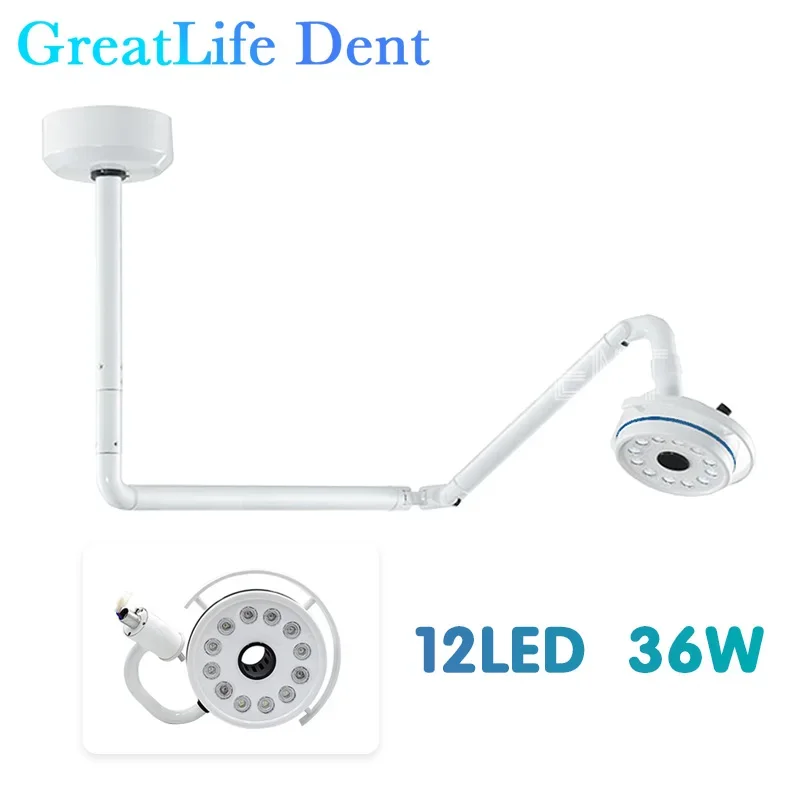 مصباح أسنان طبي LED بـ 24 مصباح من GreatLife، مصباح جراحي بدون ظل لعيادات طب الأسنان، مصباح طبي للأسنان