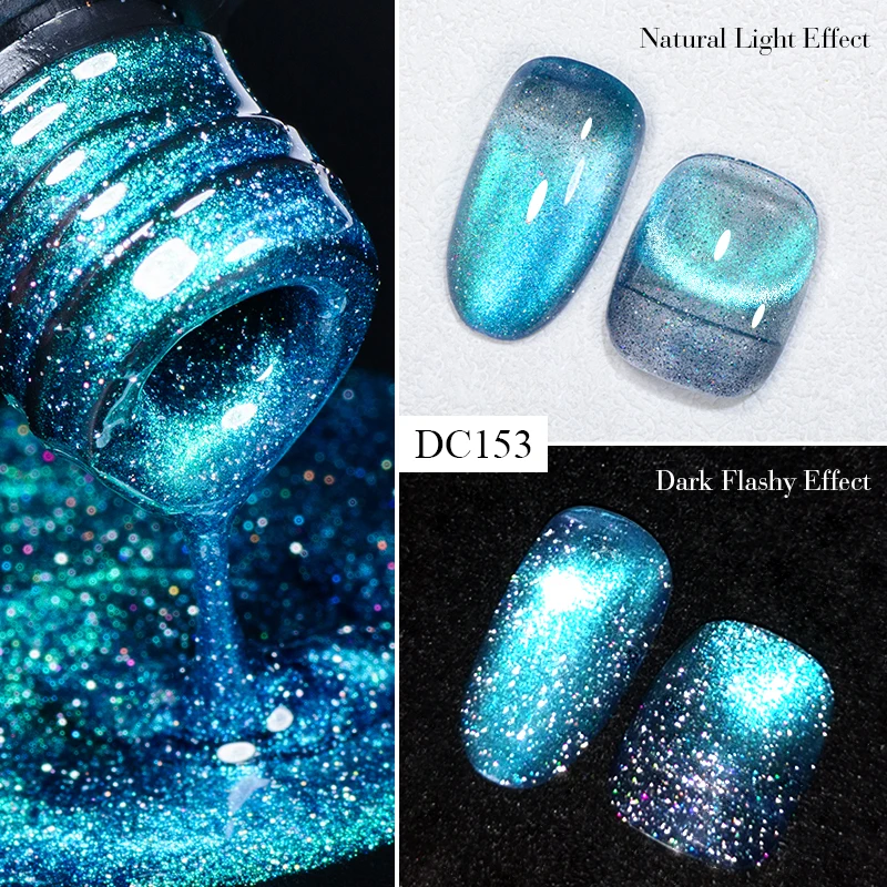 Mtssii 7ml Reflective Cat Magnetic Gel Nail Polish Sparking Shinning Glitter Vernis Semi Permanent Soak Off Magnetic UV Gel