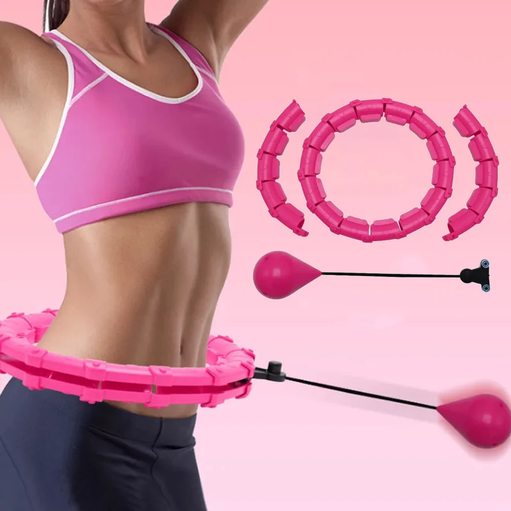 Sport Hoops Thin Waist Exercise Adjustable Detachable Massage Hoops Fitness Equipment Gym Home Training Weight Loss Body Shaping