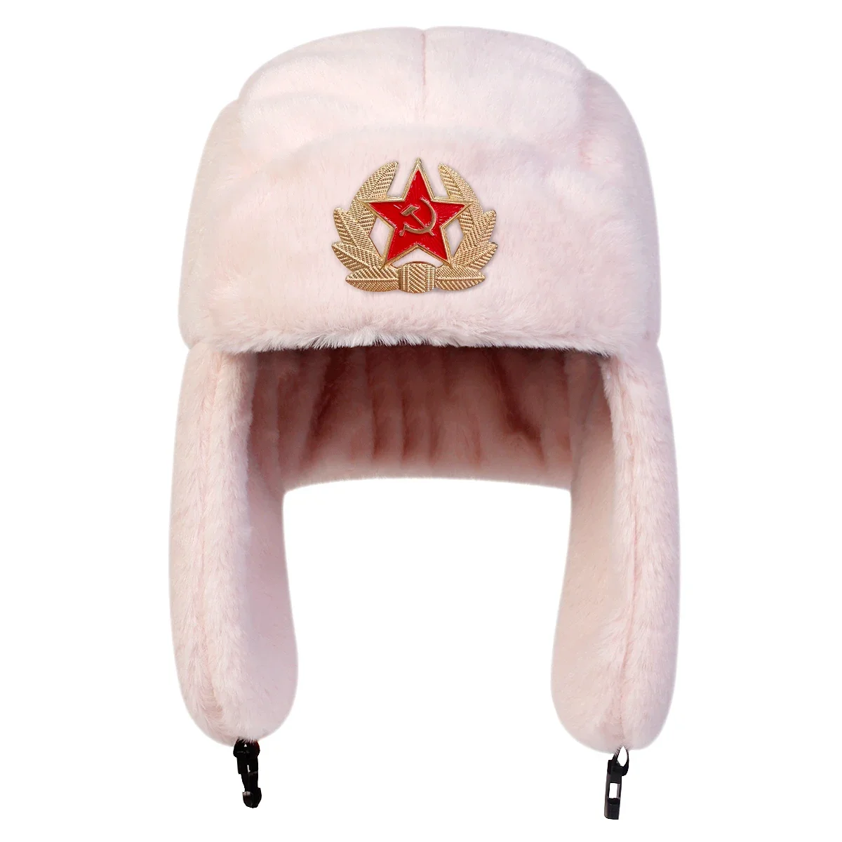 Unisex Five-pointed Star Label Lei Feng Hat Winter Earflap