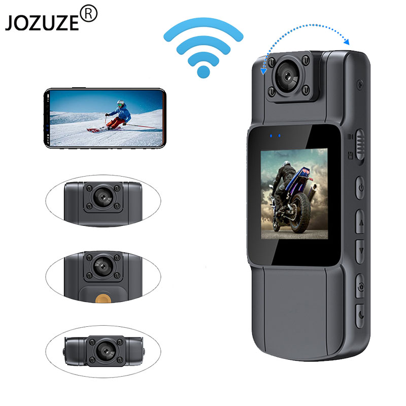 JOZUZE WL11 1080P HD WIFI Mini Camera Portable Digital Video Recorder BodyCam Infrared Night Vision Police Cam Small Camcorder
