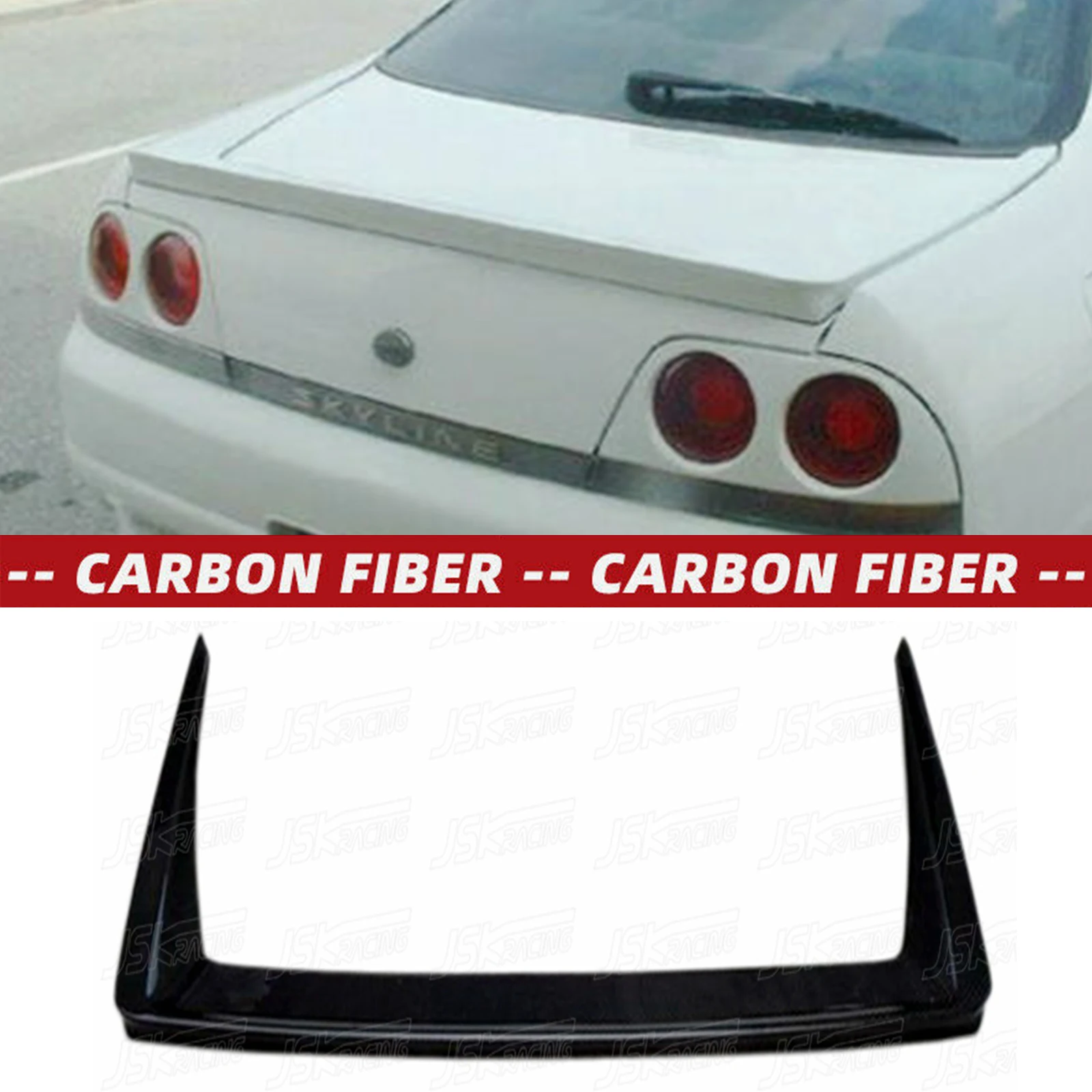 

Carbon Fiber Drift Spoiler For Nissan Skyline R33 Gtr Gts 1995-1998（JSKNSR395007）