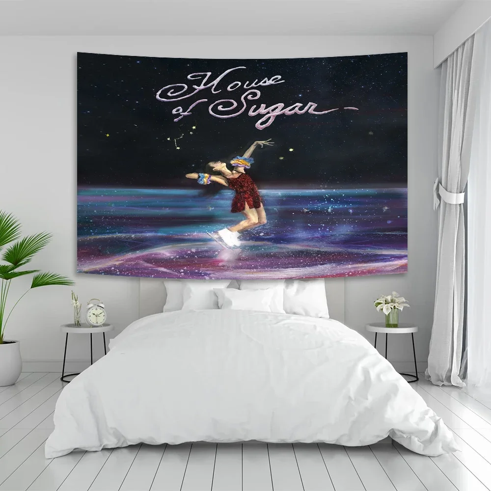Alex G Trick Album Cover Tapestry Wall Art Posters Aesthetic Bedroom Decorative Tapestrys Macrame Farbic Tapestry room decor