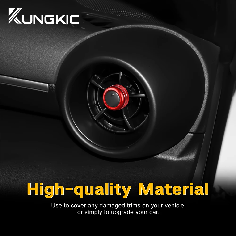 KUNGKIC 3 Anelli Copertura Manopola Aria In Alluminio Per Subaru BRZ E Toyota GR86 2021-2022, Accessori Interni Ross