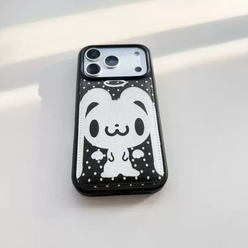 Angel Rabbit Leather Patterned Anti-Drop Phone Case