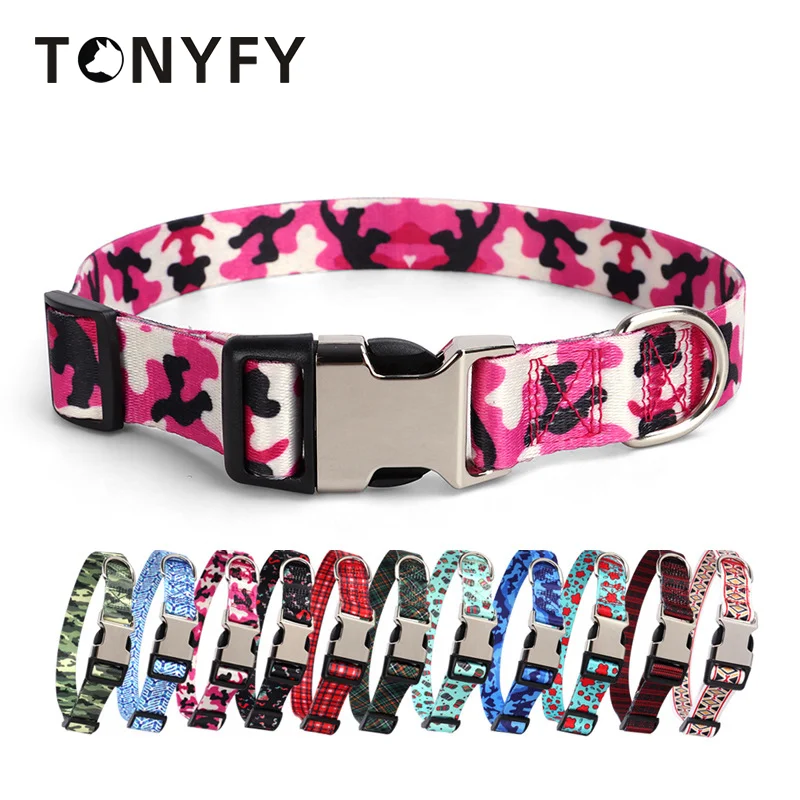 Custom Engraved Dog Collar Personalized Pet Dog Tag Collar Printed Pet