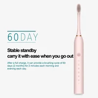 Xiaomi Mijia Electric Toothbrush Rechargeable USB 6 Mode Sonic Toothbrush IPX7 Waterproof Travel Box Holder replacement head New 6