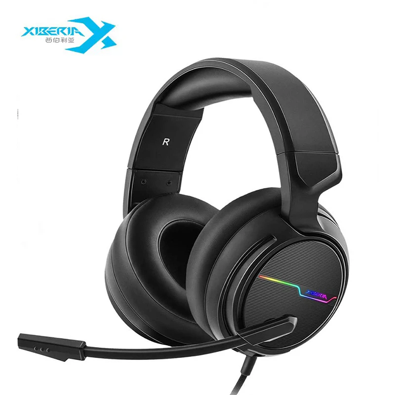 Оригинальные Xiberia V20 Игровые наушники USB 7 1/3 5 для ПК компьютерных игр бас