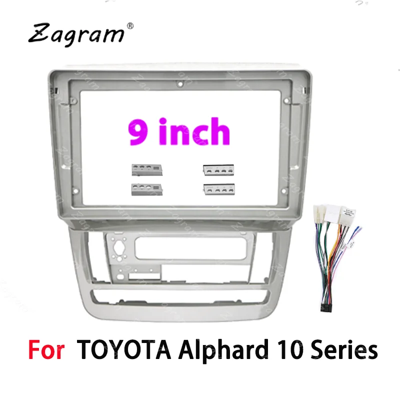 Car Radio Fascia Frame Cable Canbus For TOYOTA Alphard 10 Series Stereo ȵ̵ Dashboard Kit