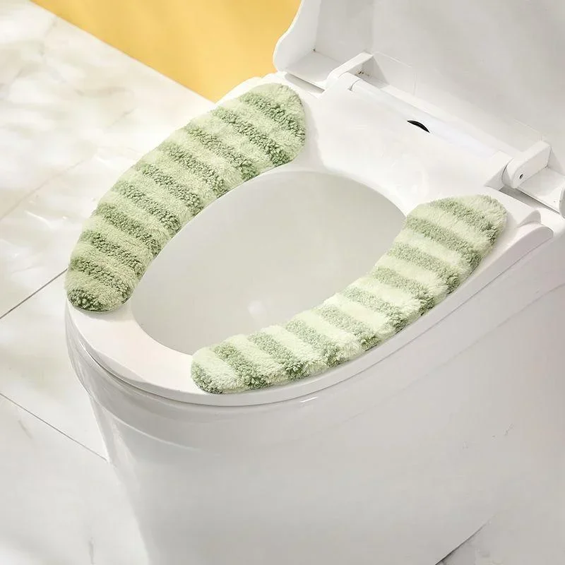Toilet Seat Cushion Cover Washable Soft Warmer Cover Thickened Toilet Mat