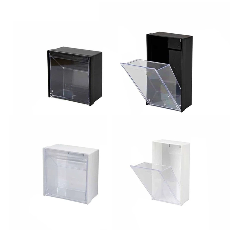 

Wall Mounted Data Cable Storage Box Dust-proof Charging Cable Small Objects