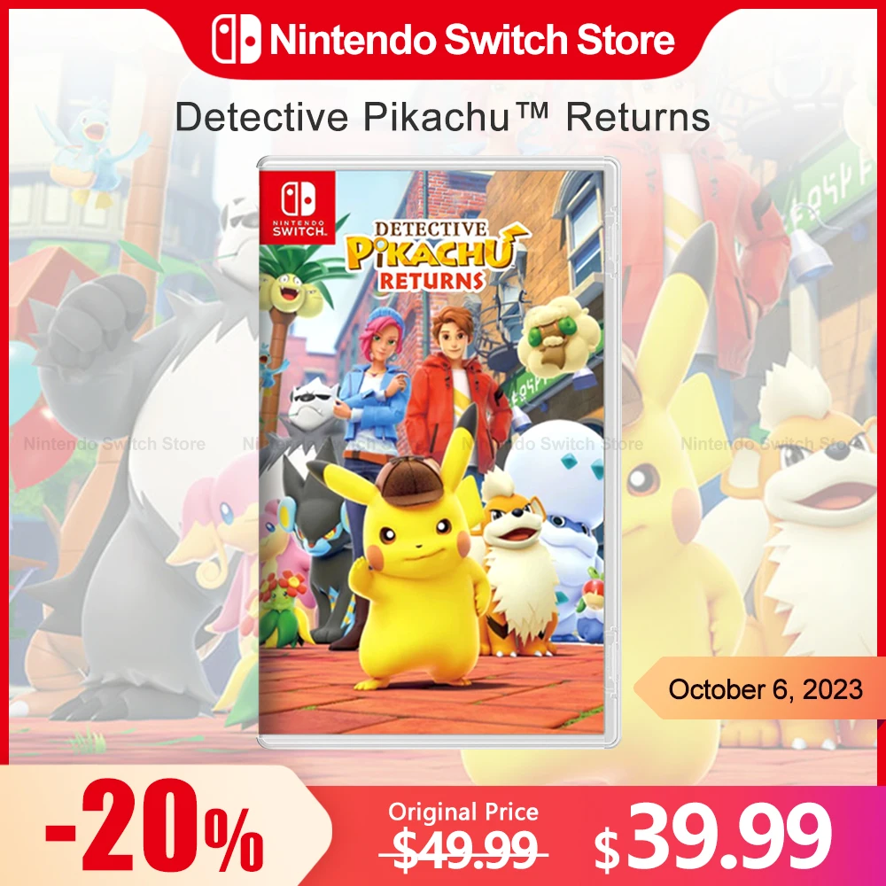 Detective Pikachu Returns nintendo switch игры 100% оригинальная игровая карта Nintendo Switch, приключения для игроков в жанре Switch