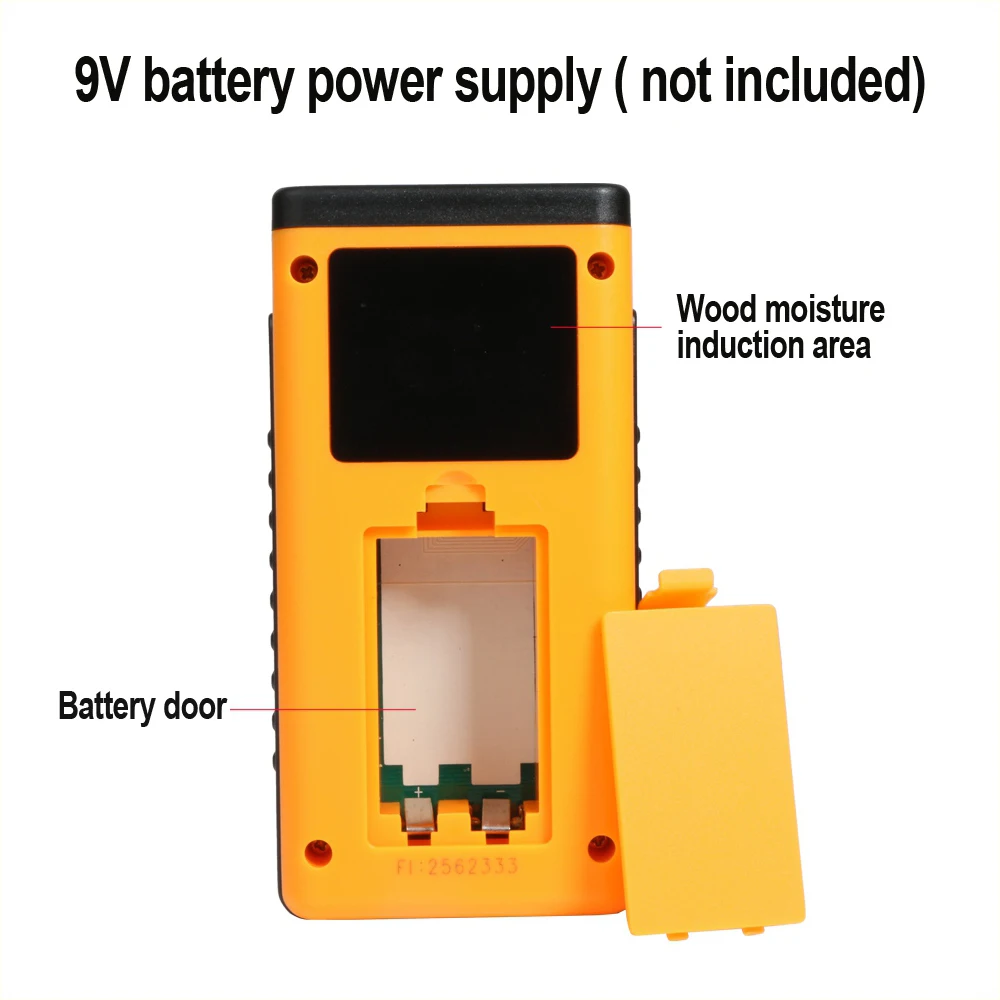 RZ Inductive Wood Moisture Meter Hygrometer Digital Humidity tester Timber Damp Detector Tool