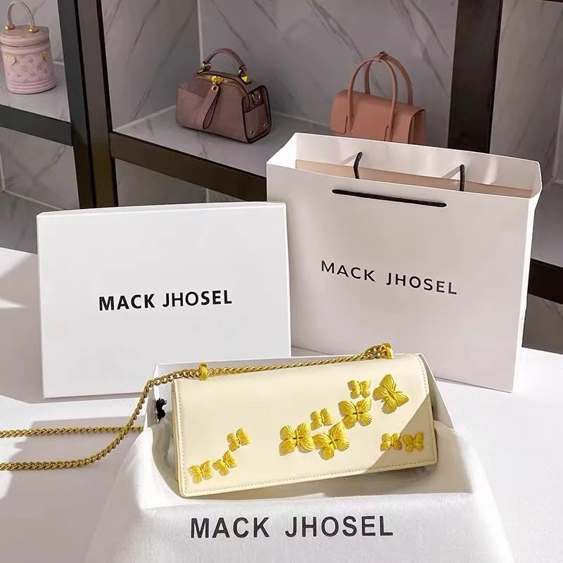 High Quality Textured Leather Metal Bow Square Bag Women Fashion Handbag Lady Purse Female Shoulder Underarm Bag Crossbody Bag