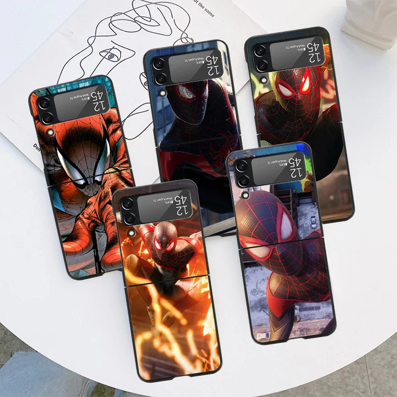 The Amazing Spider-Man 3 Black Zflip Case Per Samsung Galaxy Z Flip 4 3 5G Hard Cover Per Galaxy Zflip4 3 Shell Phone Fundas