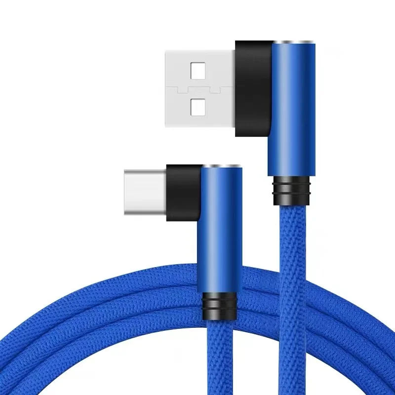 0.25m 0.35m 1m 2m 3m 90 ° Cabo USB Tipo C para Xiaomi HUAWEI Honor 10 Samsung S8 S9 Oneplus5 ZUK Z2 Z3 LG G5 G6