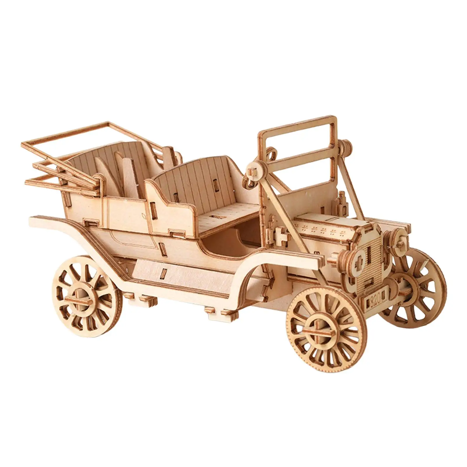 

3D Wooden Classic Car Puzzle Coordination Creativity Wooden Craft for Holiday Gift Decoration Adults and Kids Home Ornament