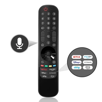 Télécommande magique pour LG Smart TV 2021-2023, avec pointeur, souris volante, Netflix, Prime Video, Sling, Alexa