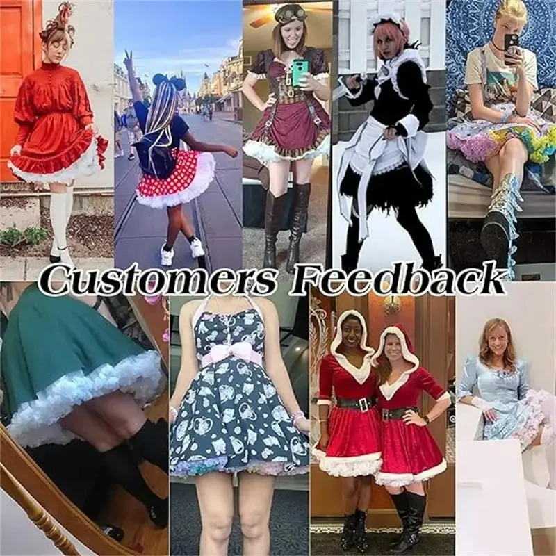 Womens 3-Layered Pleated Tulle Petticoat Tutu Party Cosplay Skirt Lolita Bridal Crinoline lolita petticoat,petticoat underskirt,petticoat skirt,tulle tutu skirt