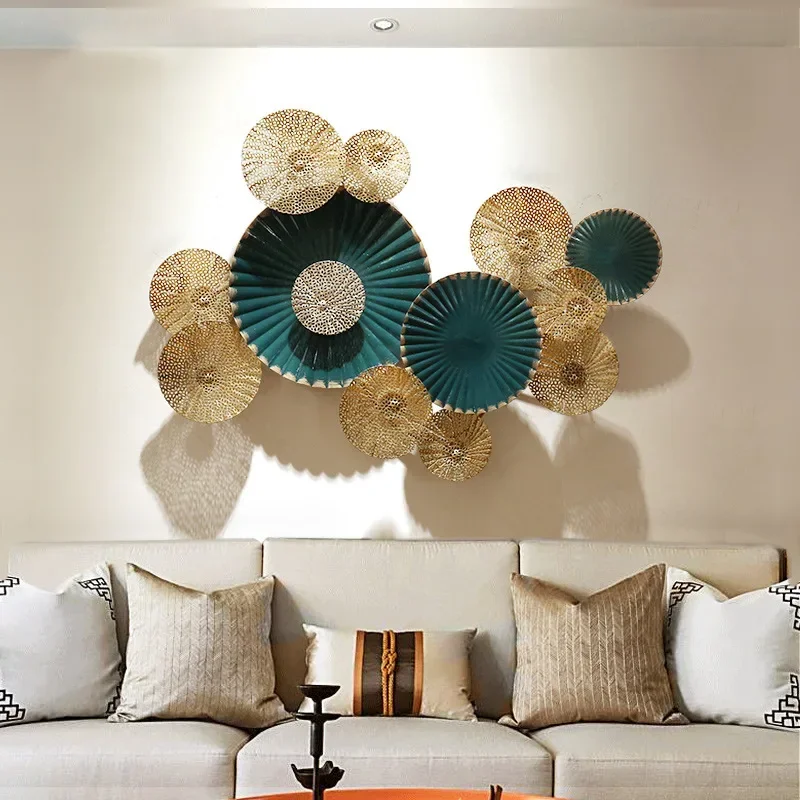 

European Modern Three-dimensional Sofa Background Wall Decoration Creative Home Wrought Iron Wall Decoration Wall Decoration