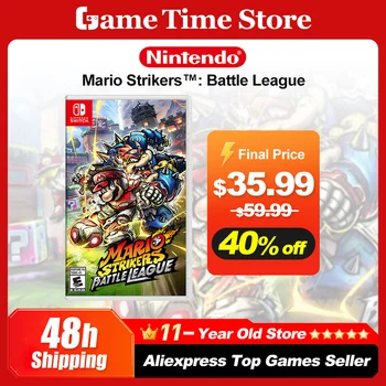 Mario Strikers Battle League Offerte di giochi per Nintendo Switch Scheda di gioco fisica ufficiale al 100% per console di gioco Switch OLED Lite