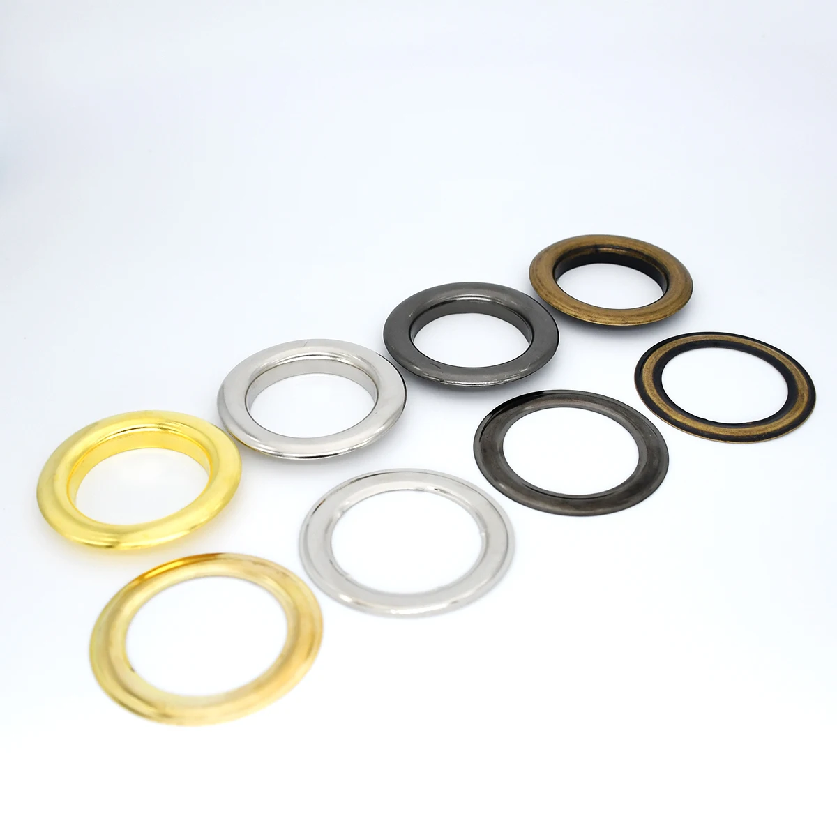 Eyelet Grommet Ring Kit 40mm Brass Eyelet Washer Leather Craft Repair Grommet Round Eye Rings 10sets For drapery flysheet rain tarp