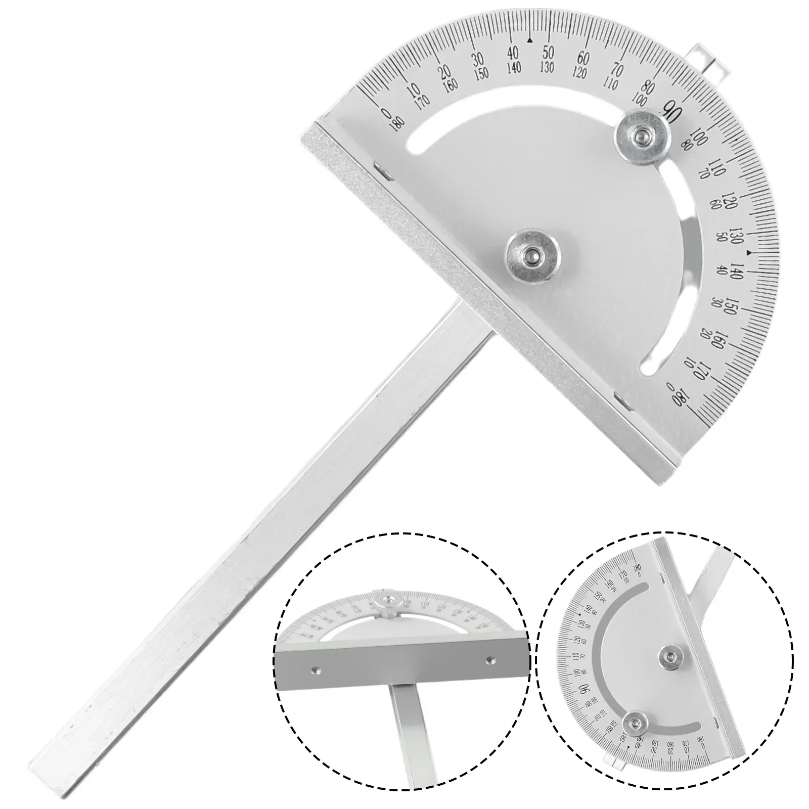 Protractor Angle Ruler Circular Caliper Gauge Goniometer Stainless Steel Mini Table Saw