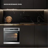 Black Glass Microwave with Grill 60cm 73L  Full Touch Built-in Microwave Oven 2