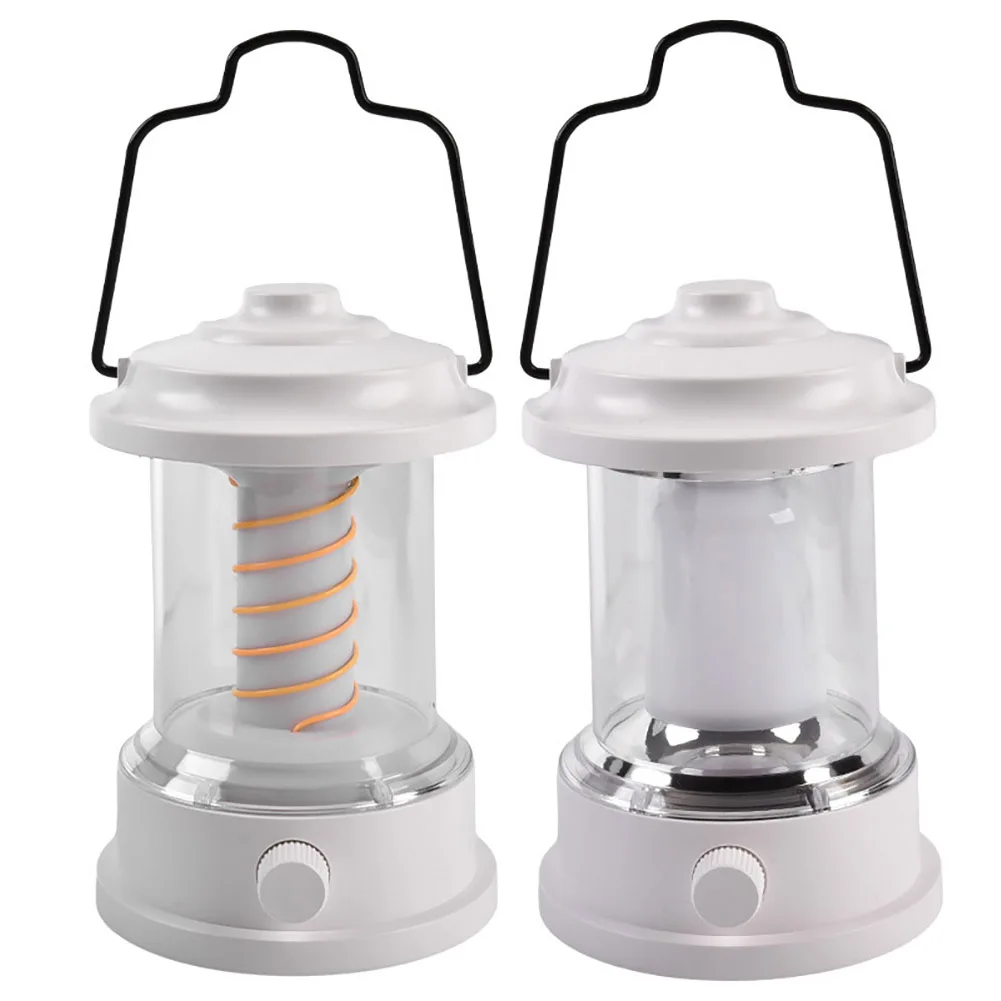 

Уличный портативный фонарь для кемпинга с крючком, регулируемая яркость, плавное затемнение, зарядка через USB, Рабочая лампа для пешего туризма, 5 Вт