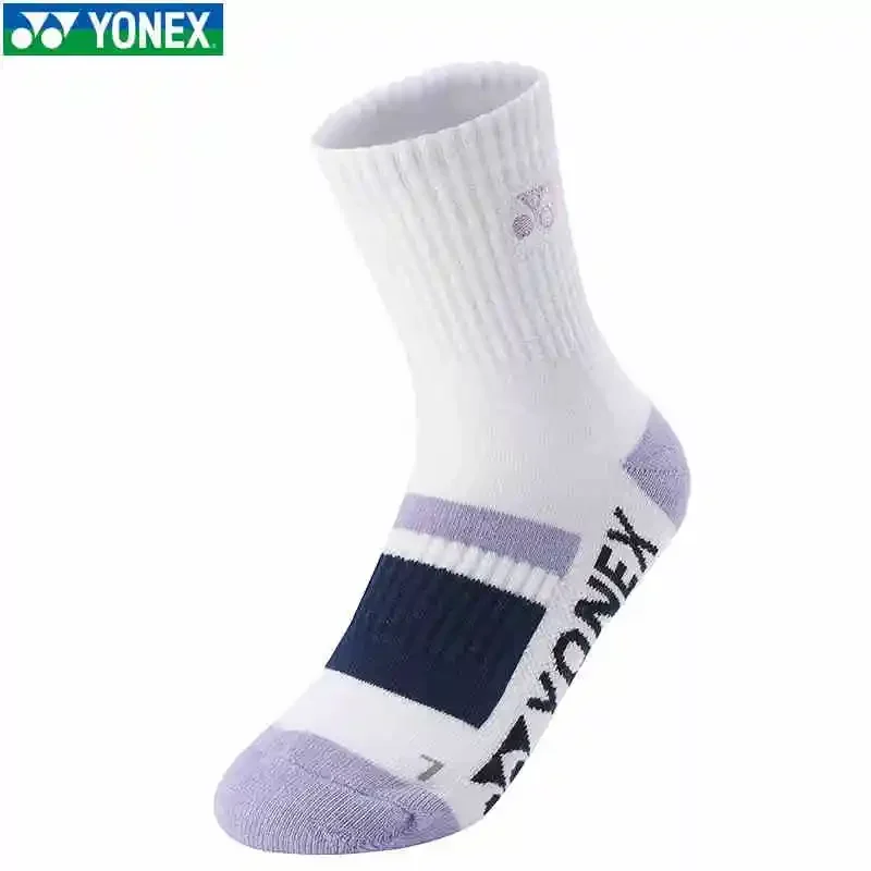 Badminton socks YONEX Professional Badminton Socks Durable Thick Bottom Non-slip Breathable Towel Socks Men and Women's Mid-tube