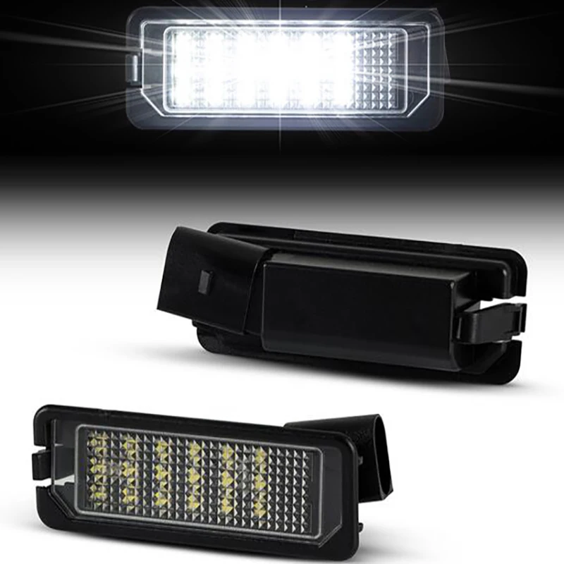 Luces LED Canbus para matrícula de coche, 2 piezas, para Seat Leon MK2 MK3  Altea Ibiza MK4 MK5 Toledo Exeo Skoda Superb - AliExpress