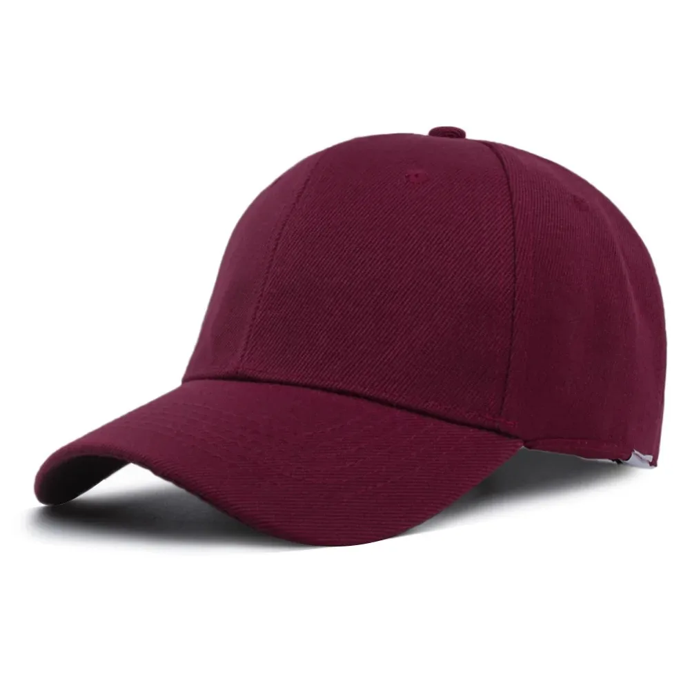 1PC Unisex Kappe Casual Plain Baseball Kappe Einstellbare Snapback Hüte Für Frauen Männer Hip Hop Cap Straße Papa Hut – Detail 6