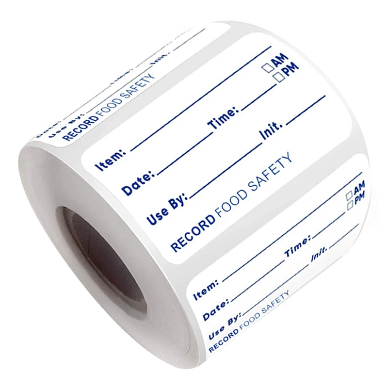500pcs/roll Kitchen Sticker Refrigerator Freezer Food Storage Date Content Label
