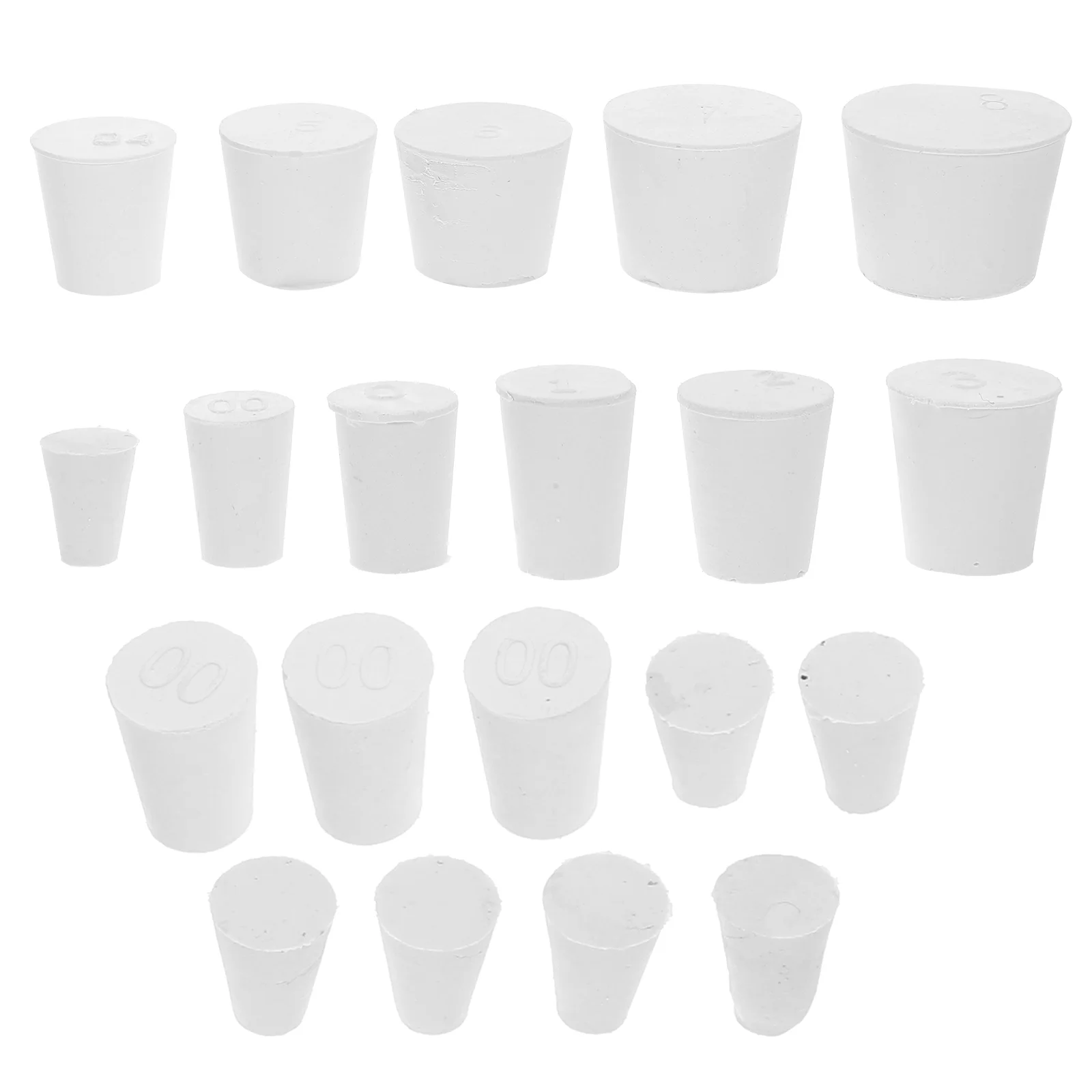 

26 Pcs Solid Rubber Stopper Flask Test Tube Plugs Hole Bottle Cap for DIY Live Plants
