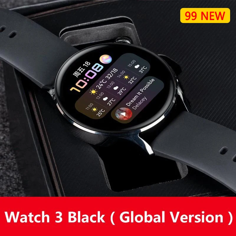 الإصدار العالمي الأصلي Huawei Watch 3 الذكية eSIM...