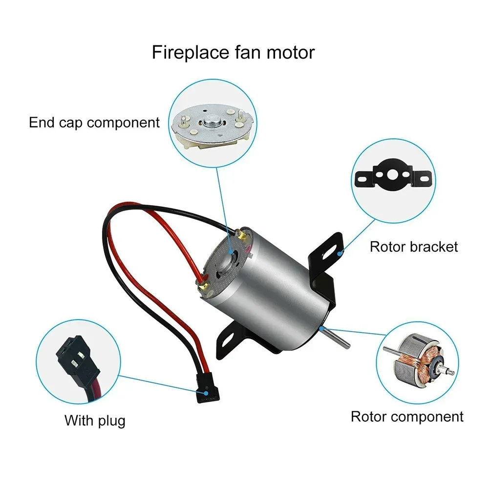 Fireplace Fan Motor Repair Parts Thermal Power Generation Sheet Chimney Stove Fan Fireplace Accessory DIY Replacement Kit
